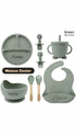 Conjunto de accesorios para bebé Ethan de Maison Caviar, incluye utensilios y platos de comida para bebés.