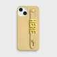 Funda para iPhone de color amarillo pastel de Maison Caviar, protección y estilo para tu teléfono.