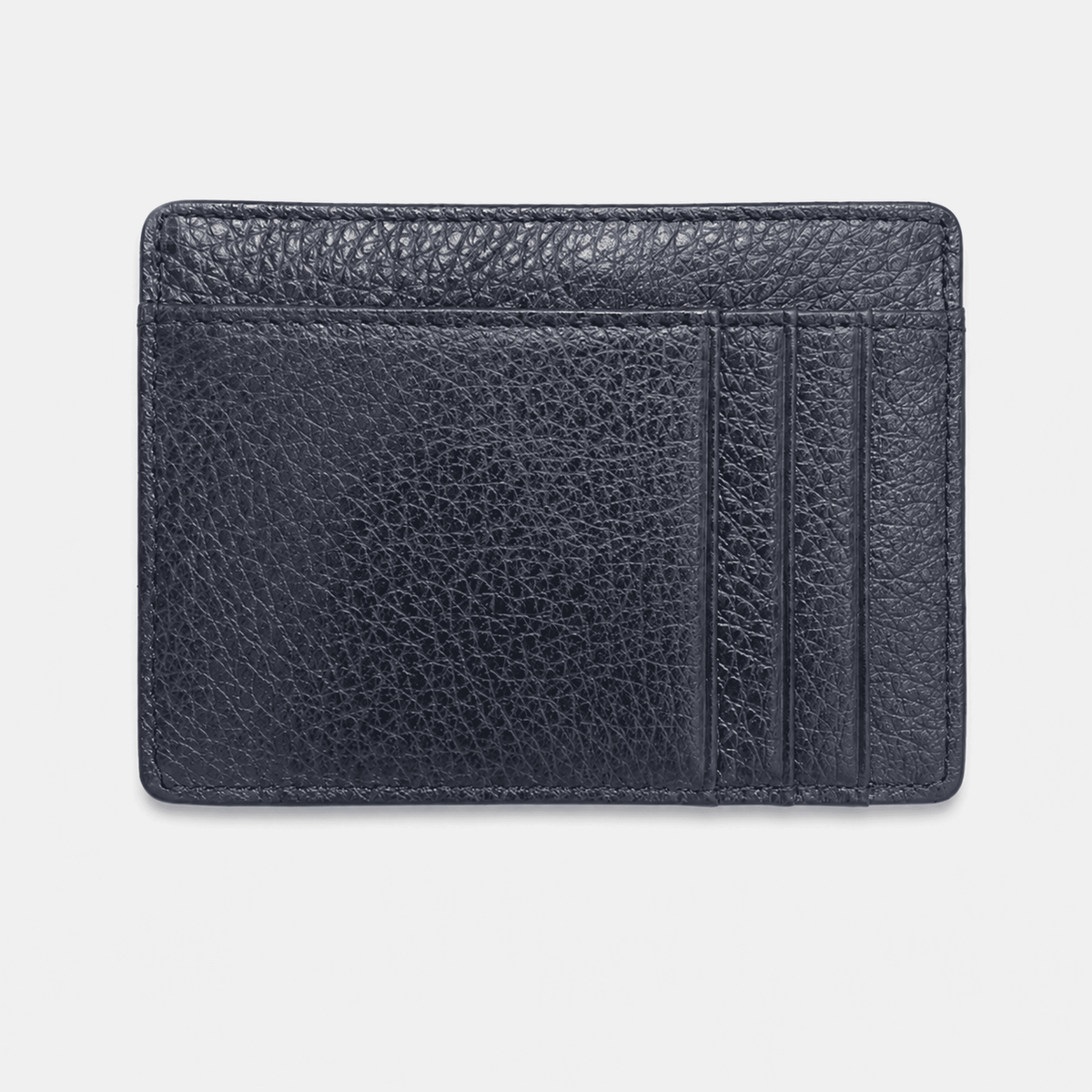 Billetera Lisboa de Maison Caviar en color azul oscuro con detalles elegantes y cierre en la parte superior.