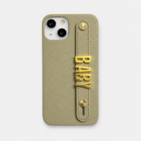 Funda para iPhone de Maison Caviar en color beige, protección elegante para teléfono con diseño de alta calidad.
