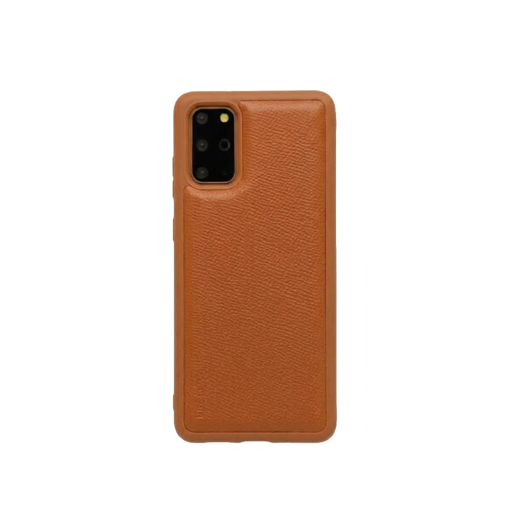 Funda para Samsung Benedetto de Maison Caviar en color camel, protección elegante para teléfono móvil.