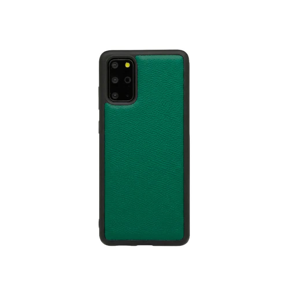 Funda Samsung Benedetto de Maison Caviar en color verde, protección y estilo para teléfono móvil.