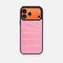 Funda negra para iPhone de Maison Caviar, modelo Valencia, diseñada para protección y estilo en un acabado elegante.