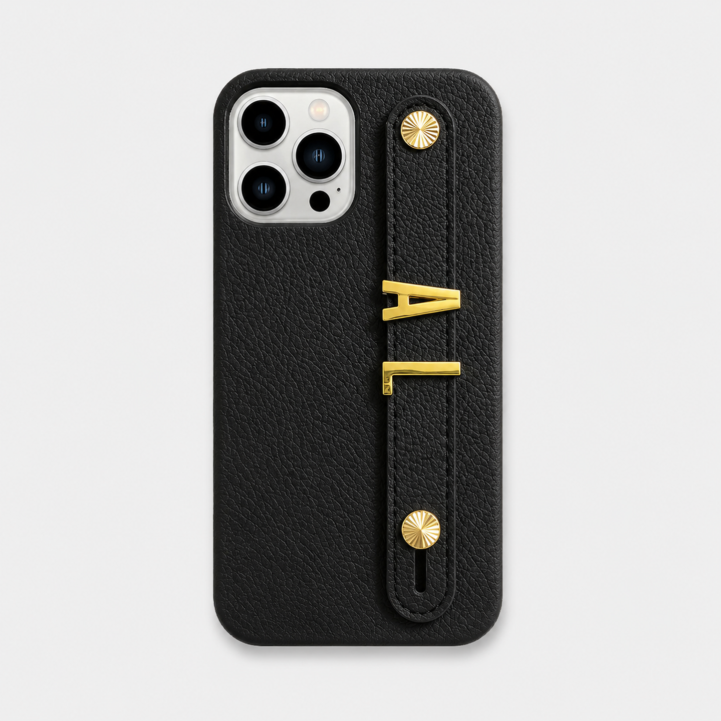 Funda para iPhone de Maison Caviar en color negro, protección elegante y duradera para teléfono móvil.