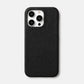 Funda negra para iPhone de Maison Caviar con diseño elegante y textura suave, protección y estilo para tu dispositivo.