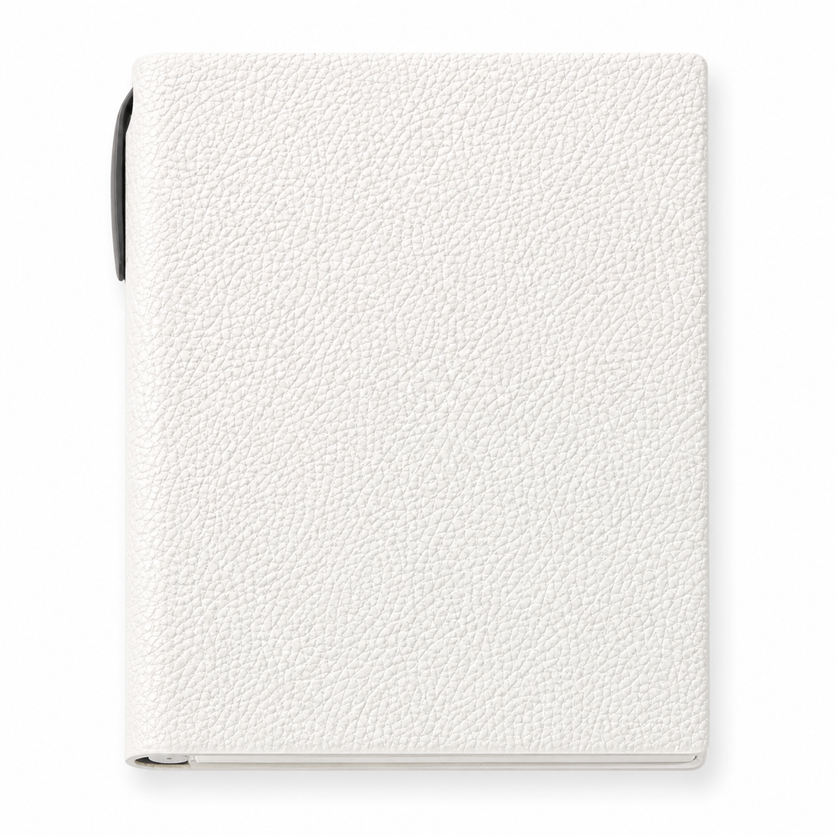Agenda blanca Maison Caviar Margot con detalles elegantes y diseño compacto para planificación diaria.