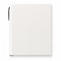 Agenda blanca Maison Caviar Margot con detalles elegantes y diseño compacto para planificación diaria.