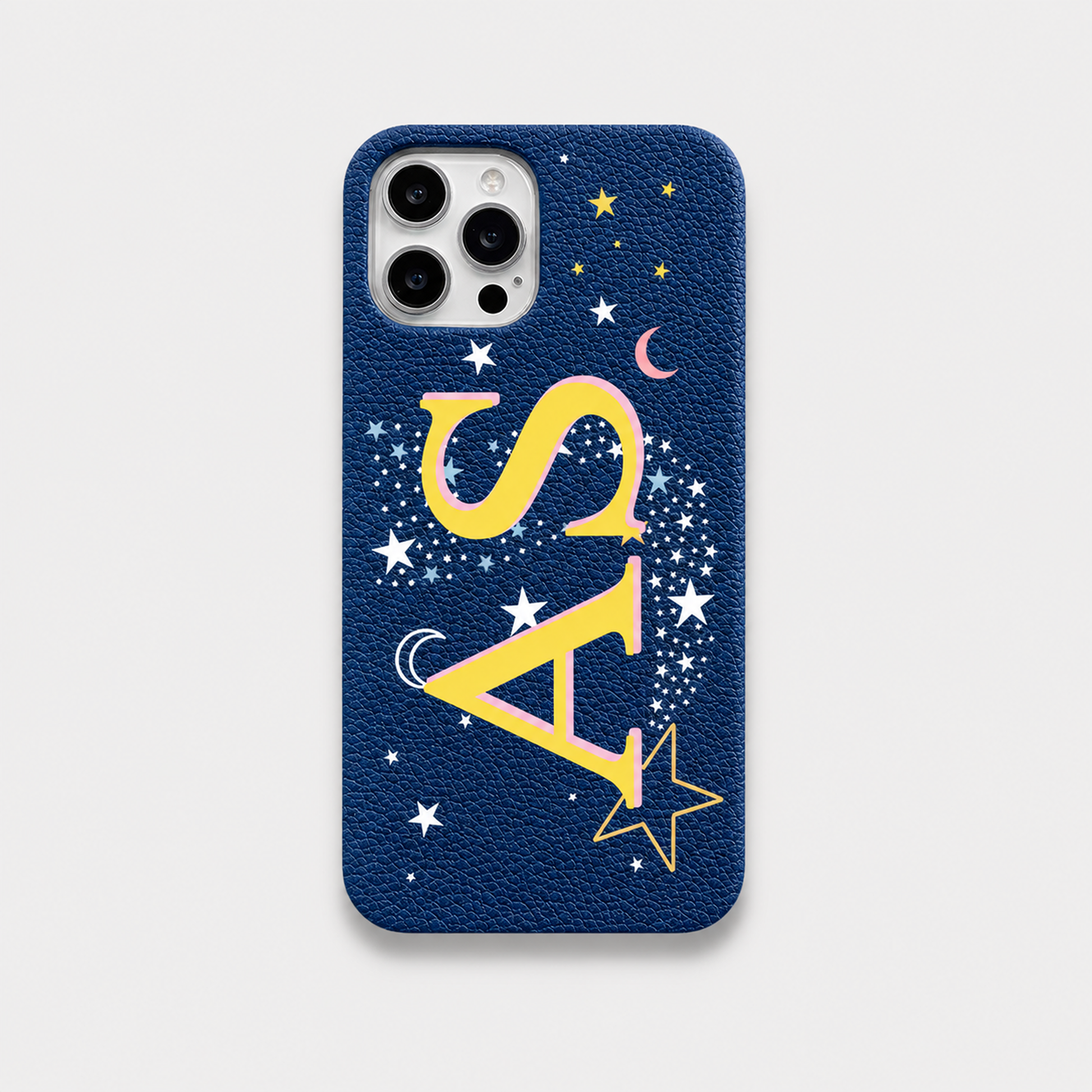 Funda para iPhone de Maison Caviar en color azul con diseño elegante, protección y estilo para tu teléfono.