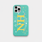 Funda para iPhone Maison Caviar Alice, protección ultravioleta azul con diseño elegante y resistente para modelo compatible