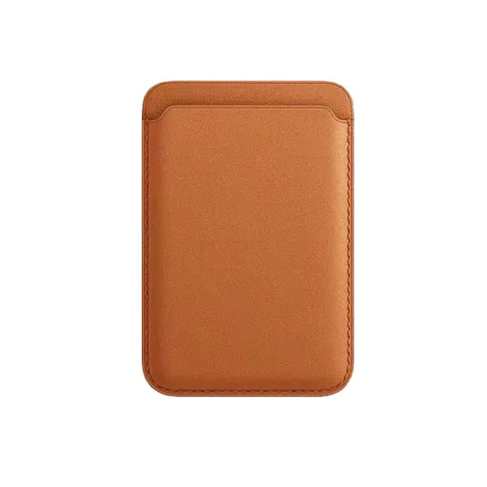 Tarjetero Magsafe Bruno de Maison Caviar, elegante diseño en cuero con cierre, para tarjetas y accesorios.