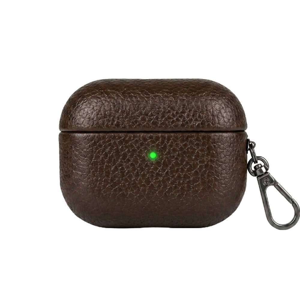 Funda para Airpods Maison Caviar Salem de color café, protección elegante para auriculares inalámbricos.
