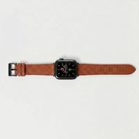 Correa de reloj Apple Watch Maison Caviar en color camel, piel de alta calidad y diseño elegante para Apple Watch.