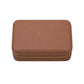 Joyero Maison Caviar Londres en color camel, con compartimentos para joyas y diseño elegante.