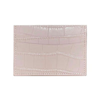 Tarjetero rosa Maison Caviar Cannes con varias ranuras para tarjetas y diseño elegante en piel sintética.