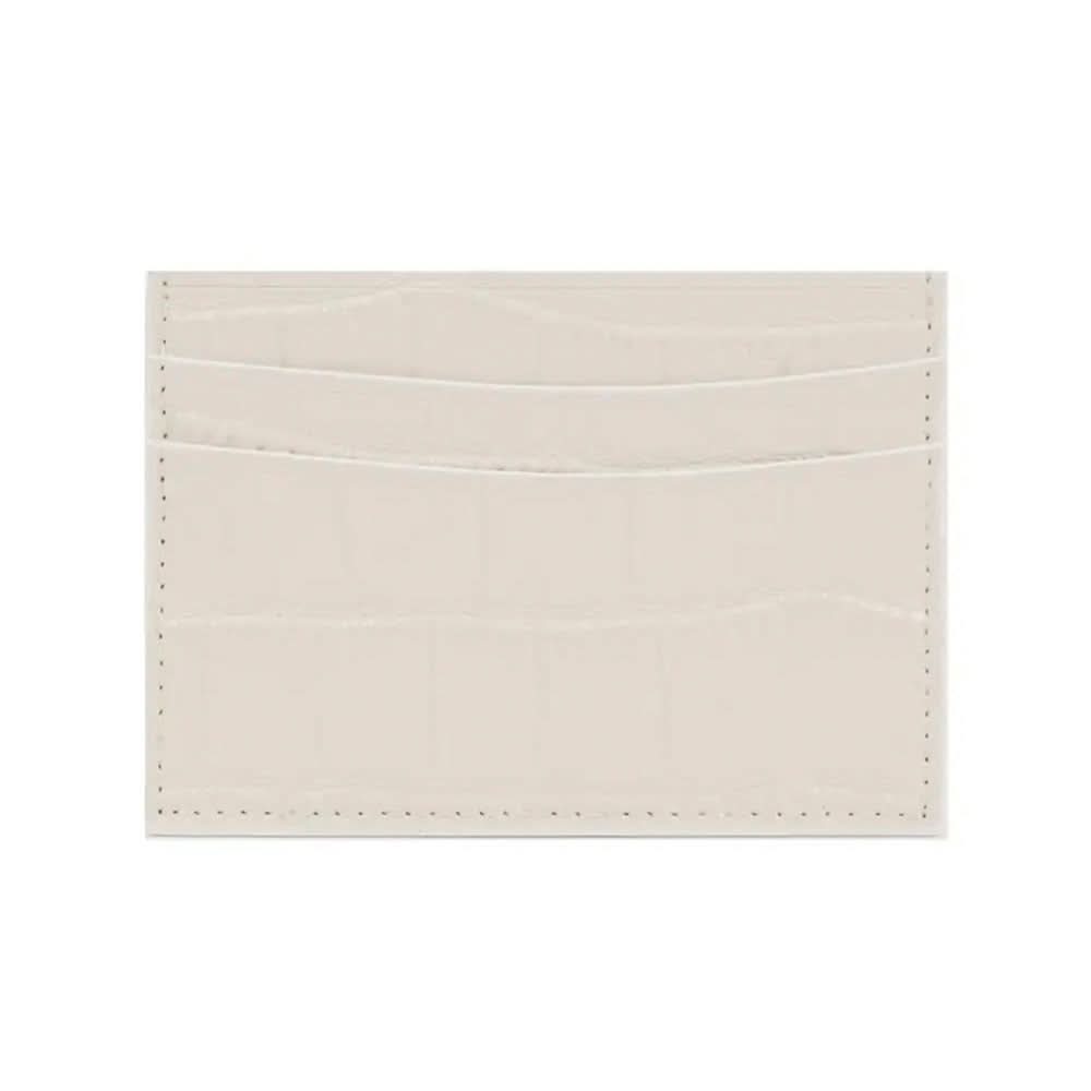 Tarjetero Maison Caviar Cannes en color nude, con diseño elegante y compacto para tarjetas y documentos.
