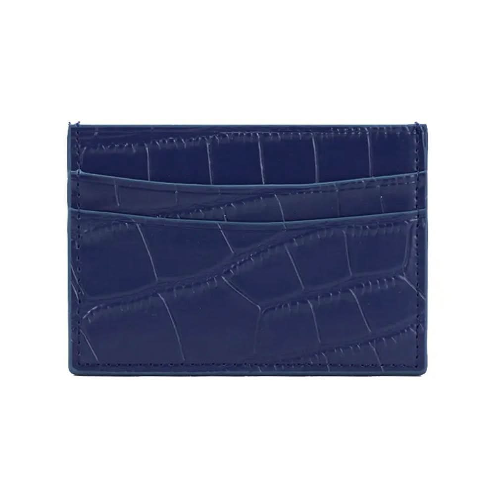 Tarjetero Maison Caviar Cannes en color azul marino con diseño elegante y compacto para tarjetas de crédito y débito.