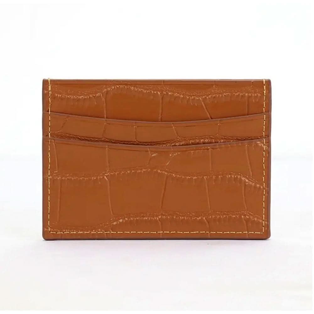 Tarjetero Maison Caviar Cannes en color camel, con múltiples ranuras para tarjetas, hecho de cuero elegante y resistente.