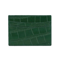 Tarjetero Maison Caviar Cannes en color verde esmeralda, con diseño elegante y espacio para tarjetas.