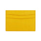Tarjetero amarillo Maison Caviar Cannes, hecho de cuero, con múltiples ranuras para tarjetas y diseño elegante.