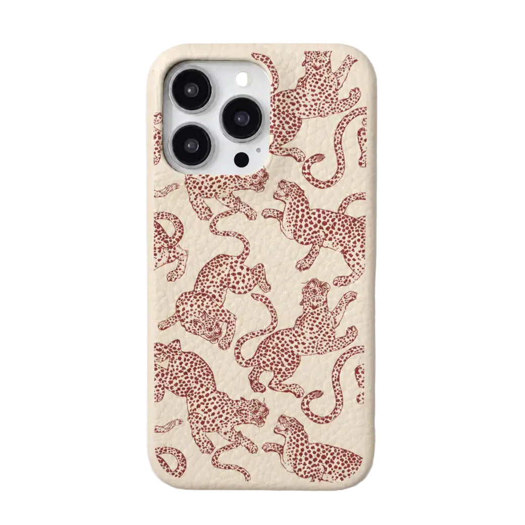 Funda para iPhone Maison Caviar Abby en color crema, protección y estilo para teléfono móvil.