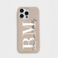 Funda para iPhone Alana de Maison Caviar en color crema, protección y estilo para el teléfono móvil.