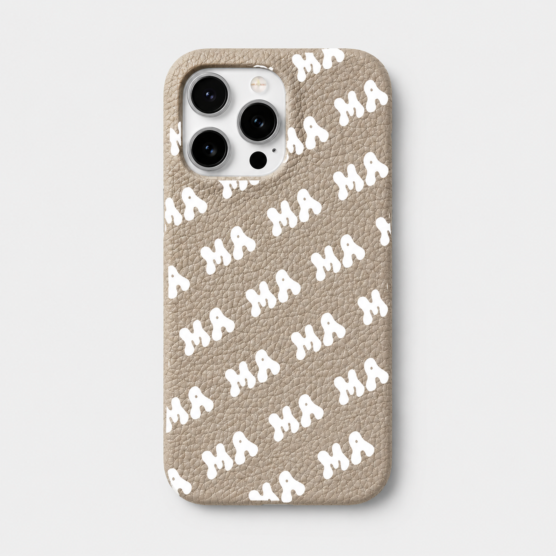 Funda para iPhone Maison Caviar Eliot en color crema, con diseño elegante y protección para el dispositivo.