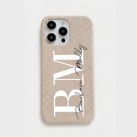 Funda para iPhone Alana de Maison Caviar en color crema, protección y estilo para el teléfono móvil.