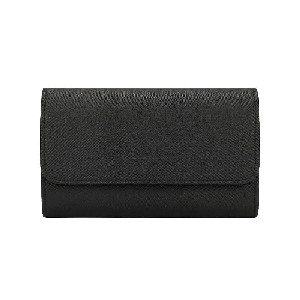 Relojero Maison Caviar Donatto de 3 puestos con compartimentos de madera y espejos, ideal para guardar relojes y accesorios.