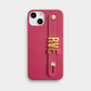 Funda para iPhone Celine en color fucsia de Maison Caviar, con diseño elegante y material de alta calidad.