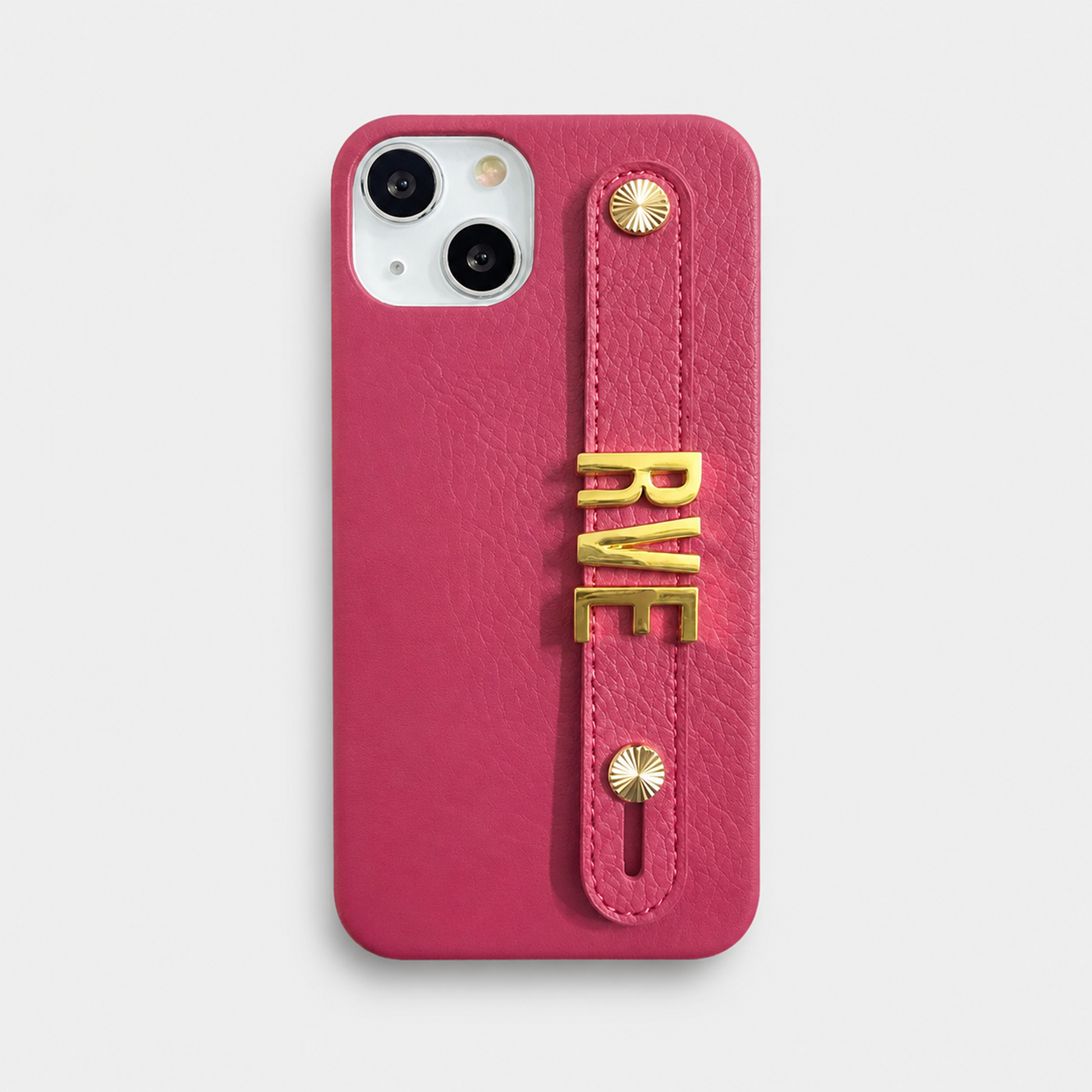 Funda para iPhone Celine en color fucsia de Maison Caviar, con diseño elegante y material de alta calidad.