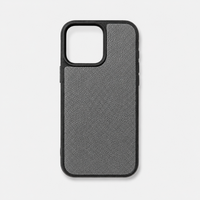 Funda para iPhone Maison Caviar Alicante en color gris, protección elegante para teléfono móvil.