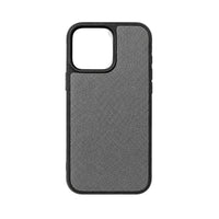 Funda para iPhone Maison Caviar Alicante en color gris, protección elegante para teléfono móvil.