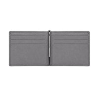 Billetera gris Maison Caviar Dante, hecha de cuero elegante y duradero, con compartimentos para tarjetas y billetes.