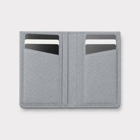 Billetera gris Maison Caviar Alphonse, elegante y compacta, con detalles de alta calidad y diseño sofisticado.