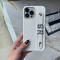 Funda para iPhone Celine de Maison Caviar, protección elegante en material de alta calidad, vista frontal del diseño.