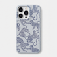 Funda para iPhone Maison Caviar Abby de color azul claro, protectora y elegante para teléfono móvil.