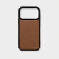 Funda para iPhone Maison Caviar Lucca, protección elegante, en color negro con detalles de cuero y diseño sofisticado.