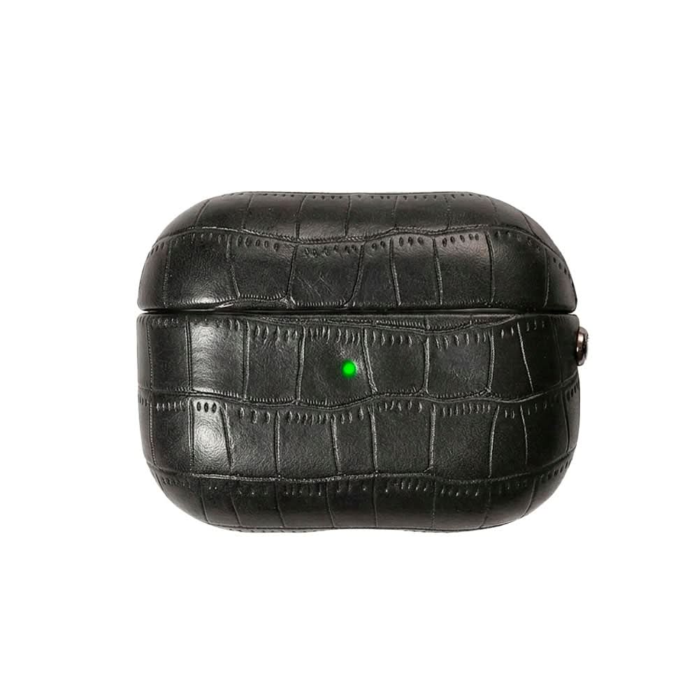 Funda para Airpods Maison Caviar con diseño de Ámsterdam en color negro, protección para auriculares inalámbricos.