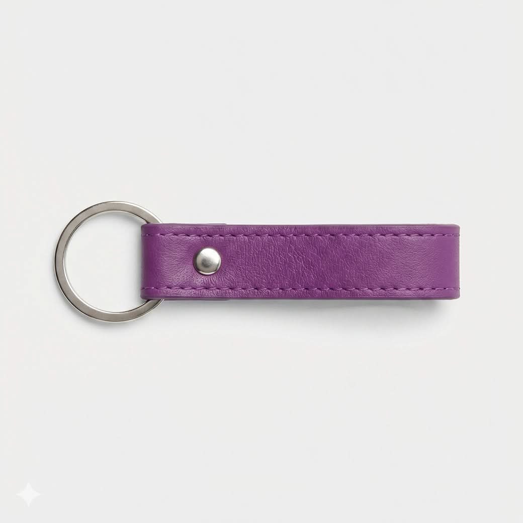 Llavero Capri de Maison Caviar en color morado claro, con diseño elegante y detalles decorativos para llaves y accesorios.