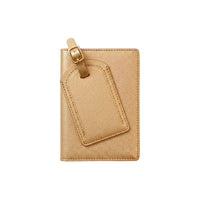 Porta pasaporte Maison Caviar Mykonos, elegante funda de cuero con diseño exclusivo, ideal para viajes y protección de pasaporte.