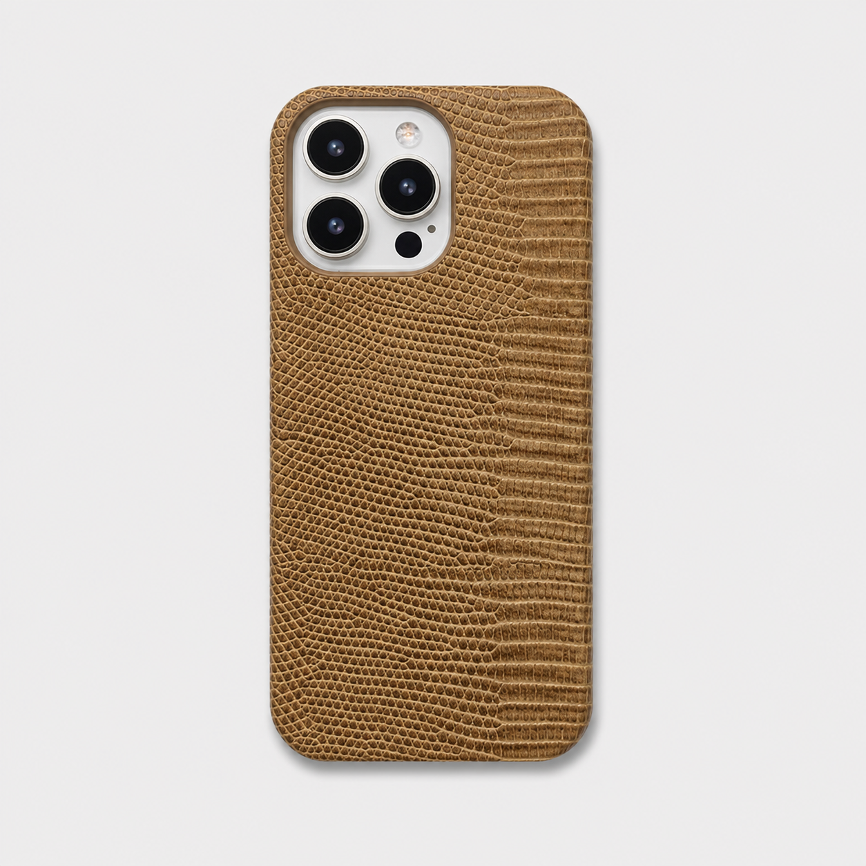 Funda para iPhone Maison Caviar Napoles en color beige, protección elegante con diseño de alta calidad.