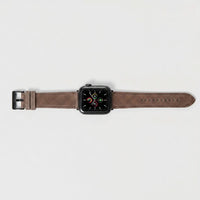 Correa de reloj Apple Watch Maison Caviar en color naranja, diseño elegante y ajustable para Apple Watch.