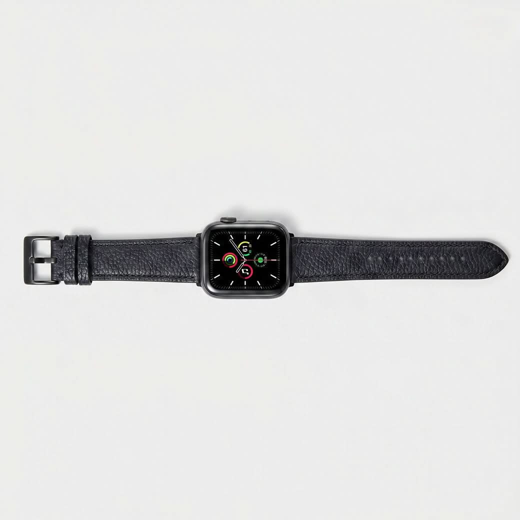 Correa de Apple Watch Maison Caviar en color naranja, estilo elegante y ajustable para reloj inteligente Apple Watch.