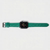 Correa naranjada para Apple Watch de Maison Caviar, diseño elegante y ajustable para muñecas.