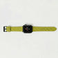 Correa naranja para Apple Watch Maison Caviar, estilo Leonor, con diseño elegante y ajuste cómodo.