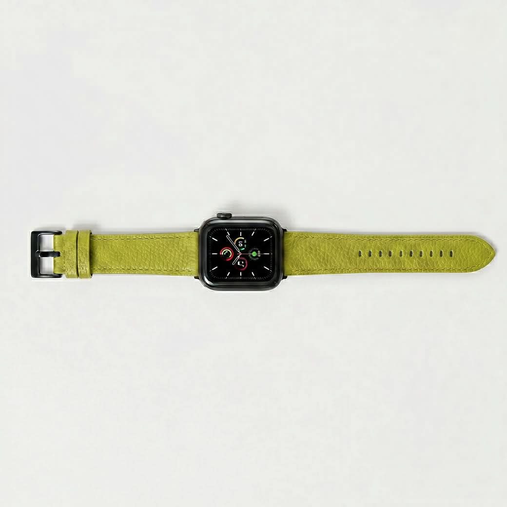Correa naranja para Apple Watch Maison Caviar, estilo Leonor, con diseño elegante y ajuste cómodo.