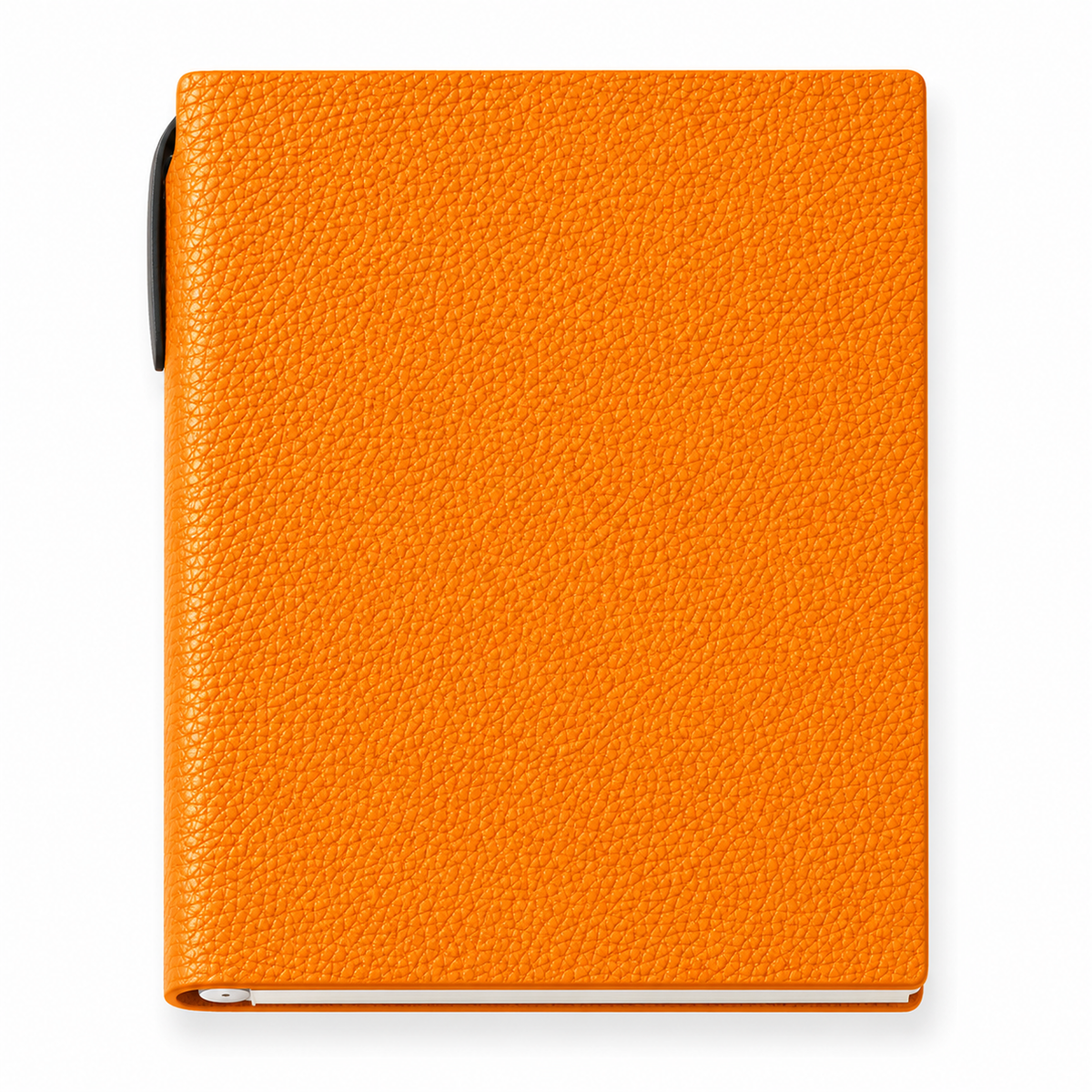 Agenda Maison Caviar Margot de color naranja con diseño elegante y cierre en la portada, ideal para organización personal.