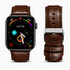Correa para Apple Watch de Maison Caviar en color burdeos, diseño elegante y ajustable para reloj inteligente.