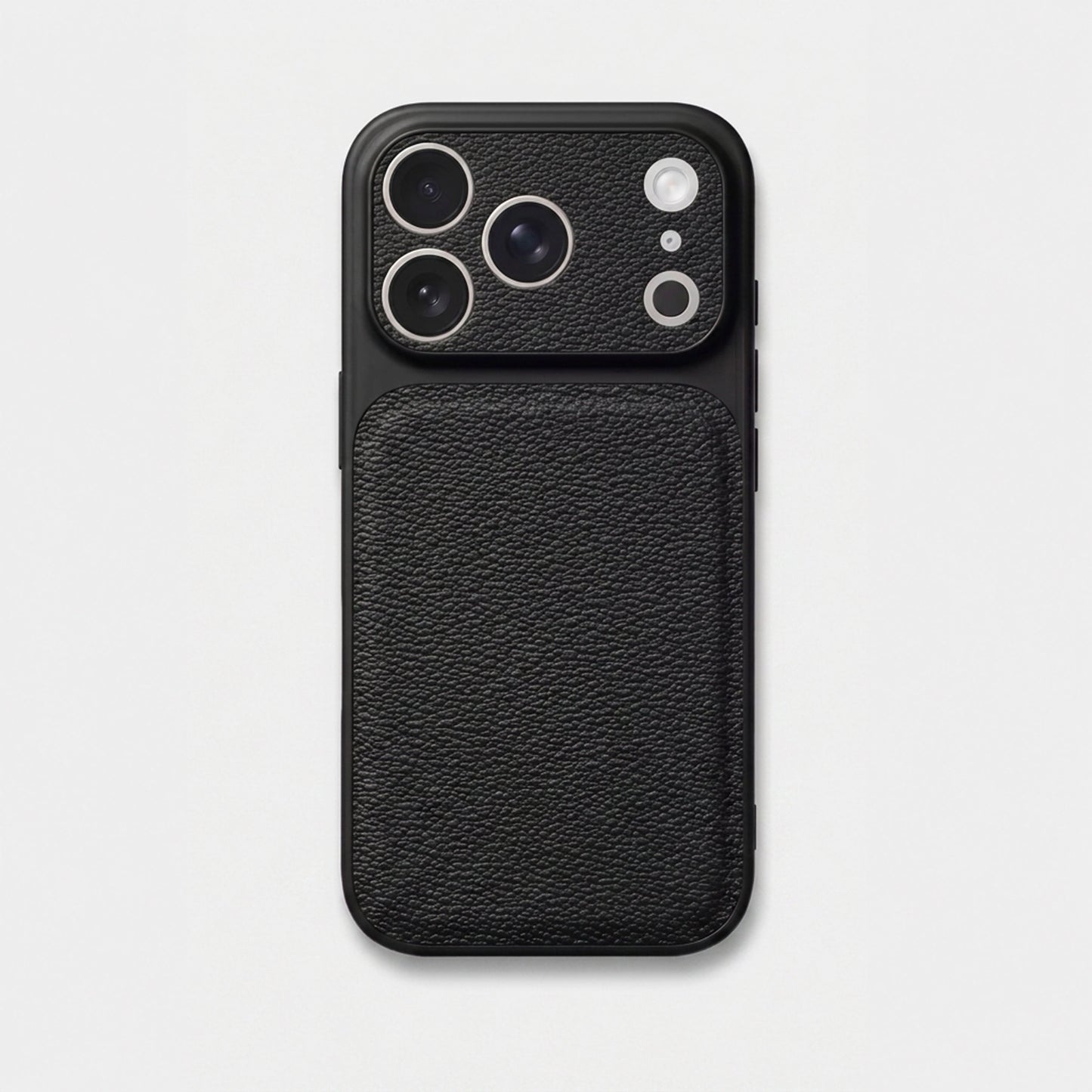 Funda negra para iPhone de Maison Caviar, estilo case de protección con diseño elegante y acabado de alta calidad.