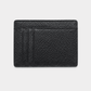 Billetera negra Maison Caviar Lisboa con detalles elegantes, diseñada para almacenamiento de tarjetas y dinero.